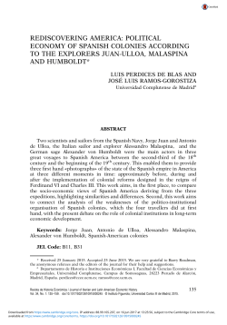 rediscovering america: political economy of spanish colonies