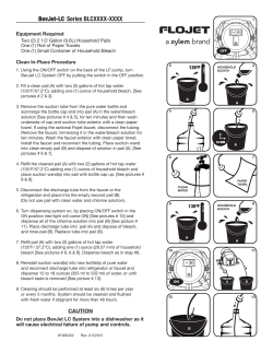 Clean In Place Procedure