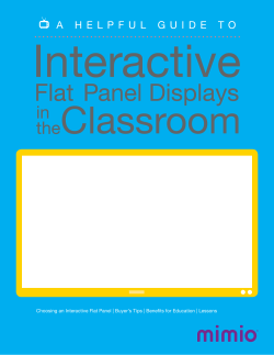 Choosing an Interactive Flat Panel