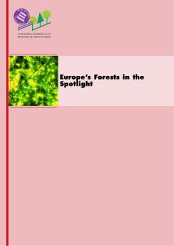 Europe`s Forests in the Spotlight