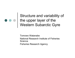 Structure and variability of the upper layer of the Western Subarctic