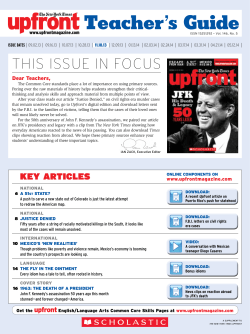 Teacher`s Guide - Upfront Magazine