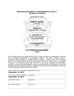 A0884 Permit 127-11C - Department of Environmental Quality