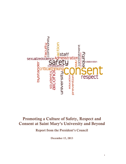 Saint Mary`s University President`s Council Report