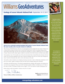 Details on the Geology of Lassen Volcanic National Park Trip