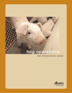 hog operations - Alberta Agriculture and Forestry