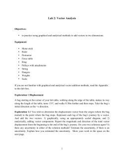 Lab 2: Vector Analysis