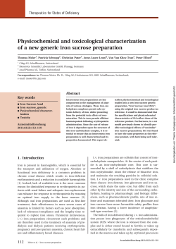 Physicochemical and toxicological characterization