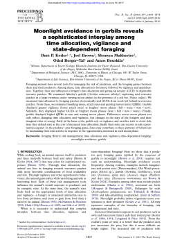 Moonlight avoidance in gerbils reveals a sophisticated interplay