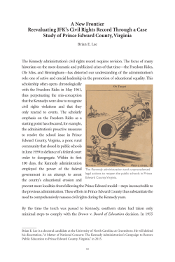 A New Frontier Reevaluating JFK`s Civil Rights Record Through a