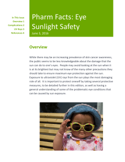 Eye sunlight safety