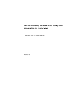 The relationship between road safety and congestion on motorways