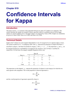 Confidence Intervals for Kappa