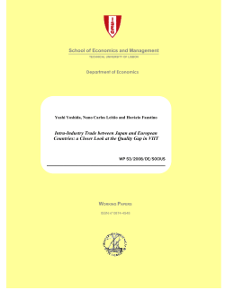 Intra-Industry Trade between Japan and European Countries