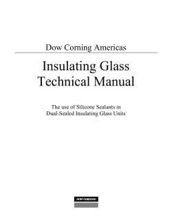 Insulating GlassTechnical Manual