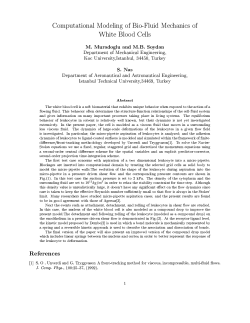 Computational Modeling of Bio-Fluid Mechanics of White Blood