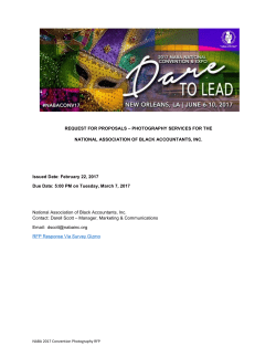 2017 NABA Convention RFP - National Association of Black