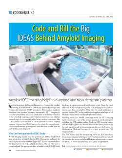 Code and Bill the Big IDEAS Behind Amyloid Imaging