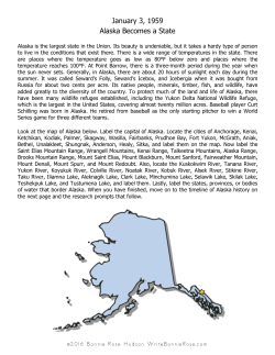 January 3, 1959 Alaska Becomes a State