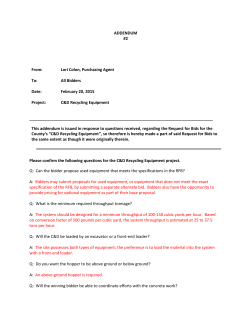 ADDENDUM #2 From: Lori Colon, Purchasing Agent To: All Bidders