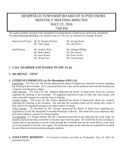 May 23, 2016 - Hempfield Township