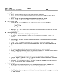Unit 5 Imperialism Lecture Notes Date