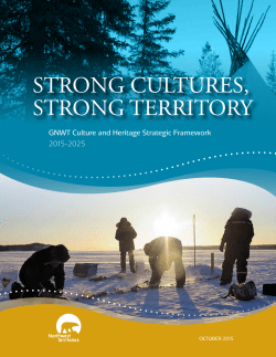 GNWT Culture and Heritage Strategic Framework
