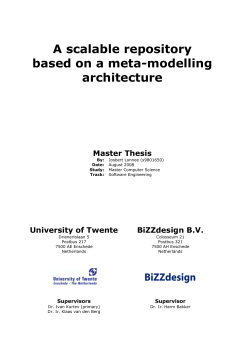 A scalable repository based on a meta
