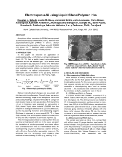 Electrospun a-Si using Liquid Silane/Polymer Inks