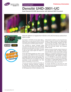 Densit&eacute; UHD-3901-UC