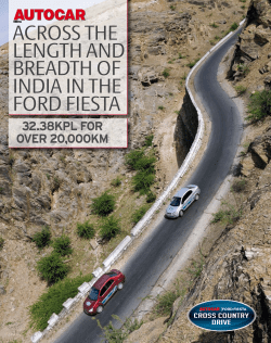 across the length and breadth of india in the ford fiesta