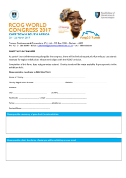 Charity Application Form