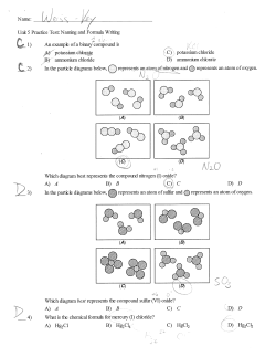 Naming and Formula Writing Practice Test File