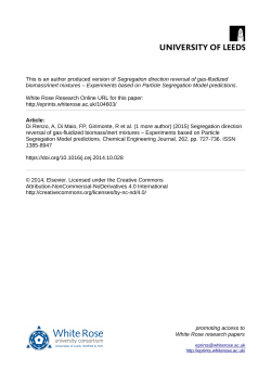 Segregation direction reversal of gas