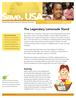 Cost of Doing Business - Junior Achievement USA