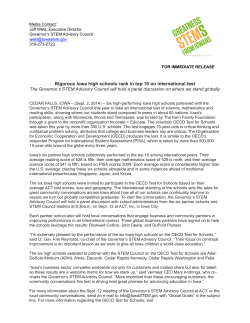 Rigorous Iowa high schools rank in top 10 on international test