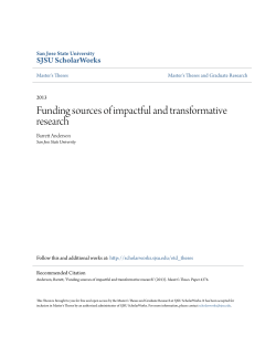 Funding sources of impactful and transformative research