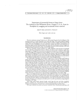 Importance of streamside forests to large rivers