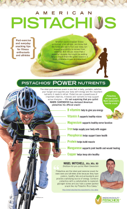 pistachios` power nutrients - American Pistachio Growers