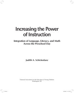 Increasing the Power of Instruction