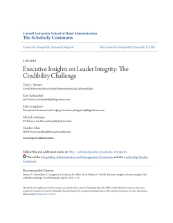 Executive Insights on Leader Integrity