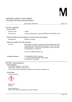 material safety data sheet