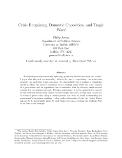 Crisis Bargaining, Domestic Opposition, and Tragic Wars