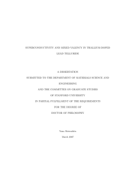 Superconductivity and mixed valency in thallium