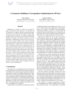 A Groupwise Multilinear Correspondence Optimization for 3D Faces