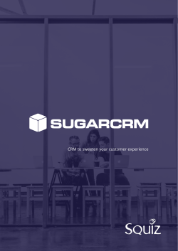 CRM to sweeten your customer experience