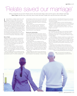 Relate saved our marriage