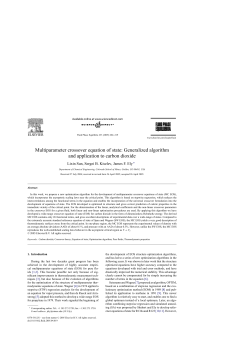 Multiparameter crossover equation of state