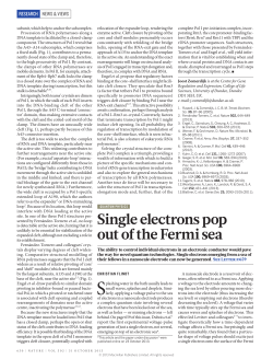 Single electrons pop out of the Fermi sea