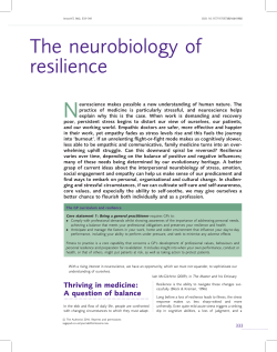 The neurobiology of resilience